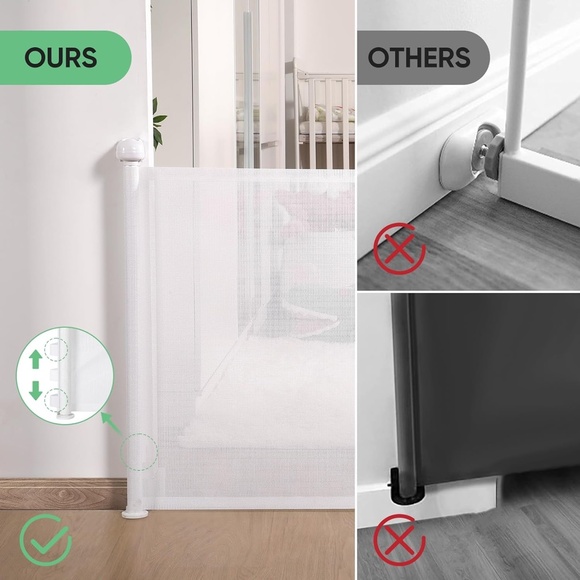 Retractable Gate/Mesh for Baby and Pet - Picture 5 of 7